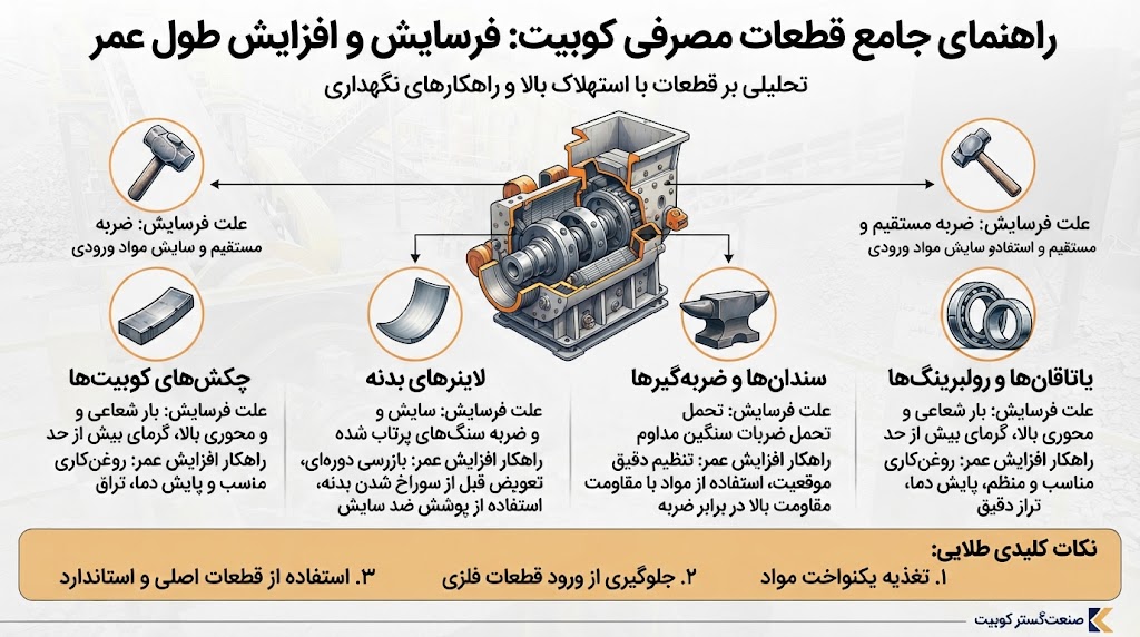 لیست قطعات مصرفی کوبیت